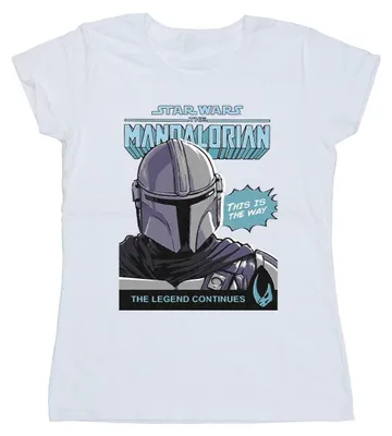 Productafbeelding van Star Wars - The Mandalorian - Dames T-shirt BI43177 (maat S) (wit)