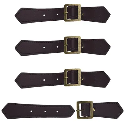 4er-Set Kokosbraune PU-Leder-Druckknöpfe für Jacken