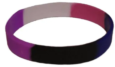 Produktbild von Gender Fluid Bracelet Silicone / Armband schmal