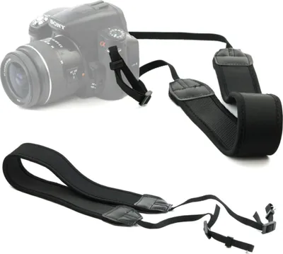 Image de CELLONIC Sangle Réglable pour Appareil Photo Reflex, Hybride et Compact – Sangle de Cou Ergonomique, Robuste et Stabilisateur compatible avec Canon EOS, Panasonic Lumix, Nikon D, Sony Alpha, etc
