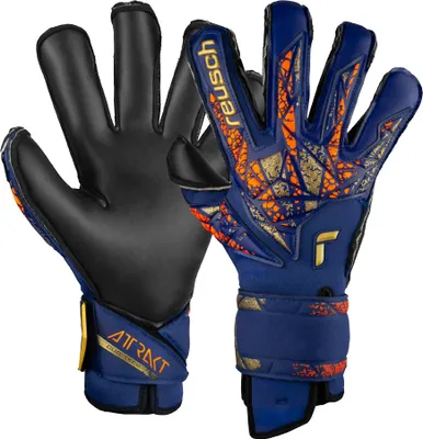 Produktbild von Reusch Torwarthandschuh Attrakt Duo Evolution mit Evolution Cut 4411 premium blue/gold/black 9.5