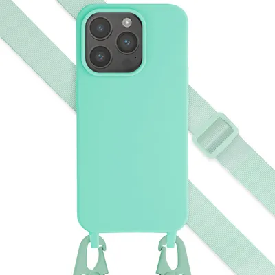 Produktbild von Selencia SilikonHülle mit abnehmbarem Band iPhone 15 Pro - Türkis