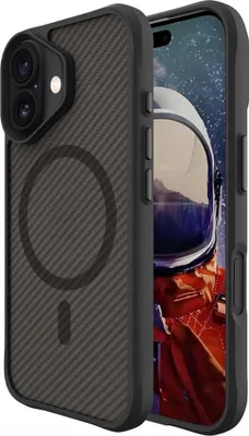 Immagine prodotto di Custodia imoshion Rugged Hybrid Carbon con MagSafe per iPhone 16 Plus - Nero