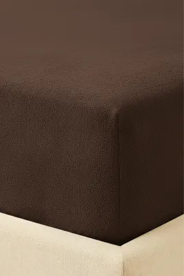 Produktbild von Frottee-Spannbettlaken 220x200x30 cm Braun