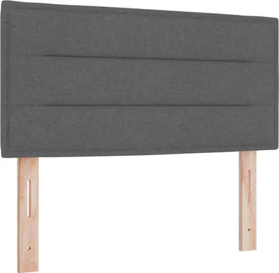 Image de Tête de lit Gris foncé 90 cm tissu