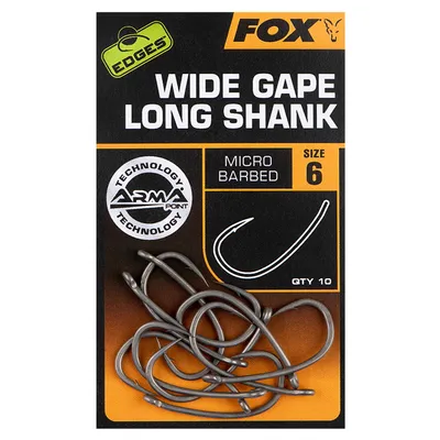 Produktbild von Fox Edges Armapoint Super Wide Gape Long Shank Hooks - 10 Haken, Größe:7