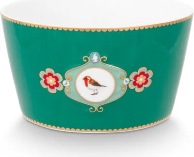 Produktbild von PIP STUDIO Love Birds Medallion Bowl grün 15cm