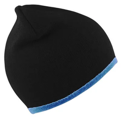 Immagine prodotto di Cappello invernale unisex Result / Cappello, reversibile FK676 (taglia unica) (nero/azzurro)