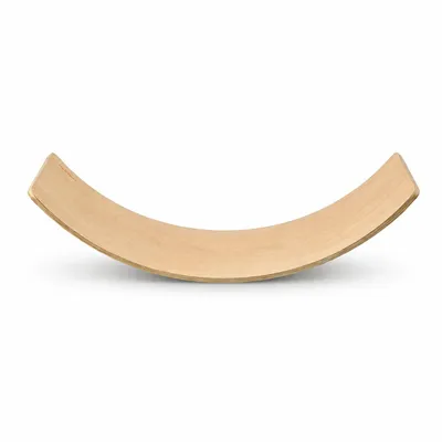 Image de DERYAN Balance Board de luxe XL - Planche d'équilibre - Bois de hêtre robuste verni transparent - 90 cm