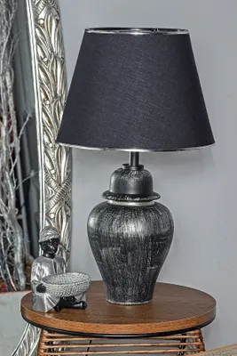 Produktbild von Opviq, TM273, Tischleuchten, Schwarz, Metall, 18 x 18 x 50 cm