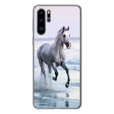 Produktbild von MuchoWow® Handyhülle Schutzhülle Hülle für Huawei P30 Pro Pferde - Luft - Meer Silikon Softcase Handy Hülle - Schutzdeckel