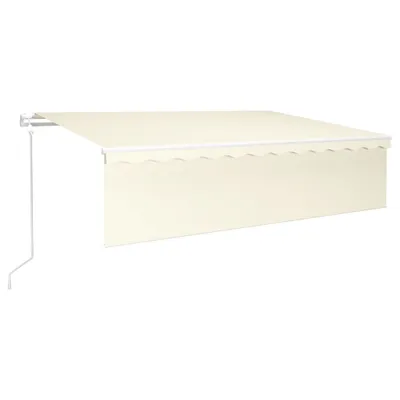 Produktbild von vidaXL Markise Automatisch Einziehbar mit Volant 6x3 m Creme