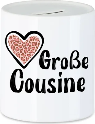 Produktbild von Große Cousine Spardose Love Beschützerin Liebe Familie Spaß Freude Cousinen Geborgenheit Zusammenhalt