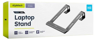 Obrázok produktu pre Držiak na notebook s oporou pre zápästie, čierna farba