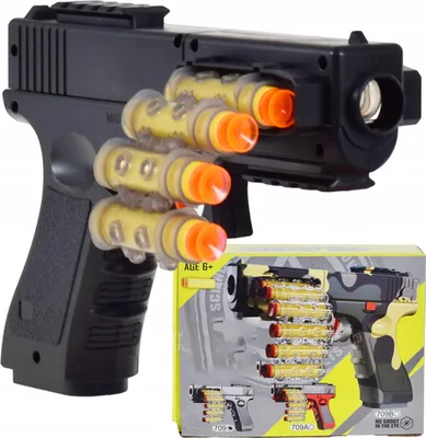 Immagine prodotto di Lolex | Pistola giocattolo - 20 × 14 × 5,5 cm - Dardi di schiuma - Giocattolo per bambini - Arma di sicurezza