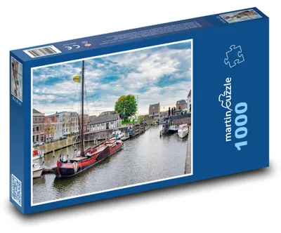 Zdjęcie produktu dla Puzzle 1000 Gorinchem - Holenderski Port - martinpuzzle