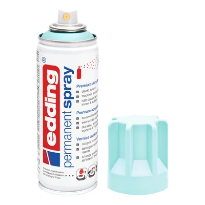 Produktbild von edding 5200 Permanent Spray - blau matt - 200 ml - Acryllack zum Lackieren und Dekorieren von Glas, Metall, Holz, Keramik, Kunststoff, Leinwand - Lack