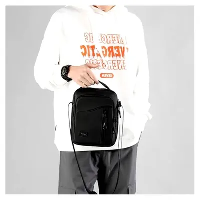 Produktbild von Herren Umhängetasche Oxford für iPad, wasserdichte Schultertasche, Geschenk für Männer, Messenger Bag, Crossbody, Reise- und Arbeitstasche für Studenten