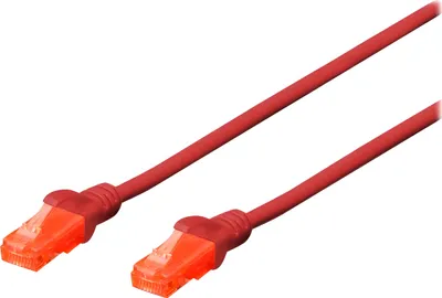 Image de DIGITUS Patchkabel Cat6 U/UTP 2xRJ45 3.0m rot LSZH