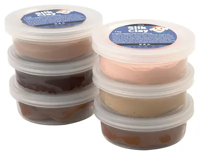 Image de Argile à soie, couleur de la peau, 6dlg.