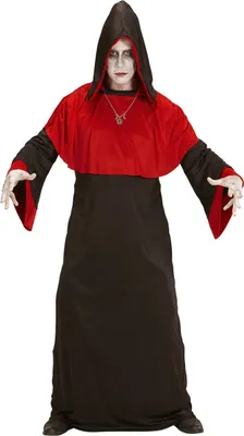 A person wearing a demon costume.