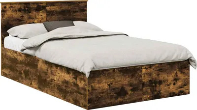 Zdjęcie produktu dla vidaXL Rama łóżka z dębu wędzonego 120 x 200 cm materiał drewnopochodny