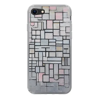 Produktbild von MuchoWow® Handyhülle Schutzhülle Hülle für iPhone 8 Komposition 6 - Piet Mondrian Silikon Softcase Handy Hülle - Schutzhaube