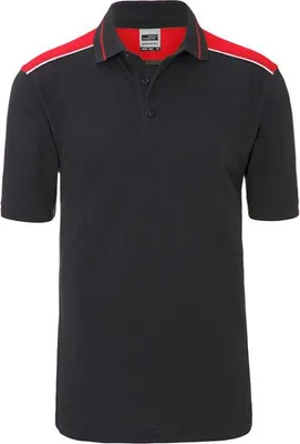 Produktbild von Men's Workwear Polo - COLOR - carbon/red, Gr. XXL