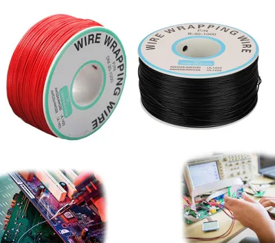 Obrázok produktu pre Wickovací drôt 30 AWG, 250 m, Meď, Čierna/Červená, na Pájenie
