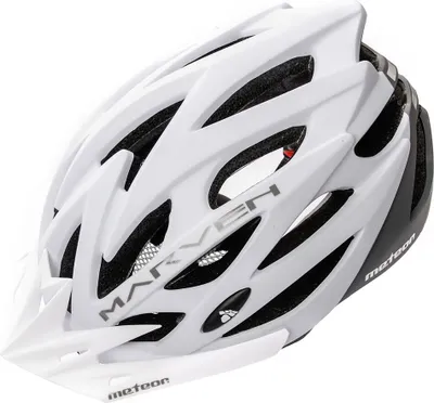 Produktbild von meteor Marven I Fahrradhelm Herren Damen Kinder-Helm MTB rollerhelm M 55-58 cm weiß/grau