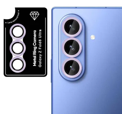 Obrázok produktu pre Ochranné sklo na fotoaparát pre Samsung Galaxy Z Fold8 Ultra, 9H, fialové