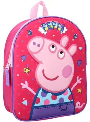 Productafbeelding van Peppa Pig - Friends Around Town 3D Rugzak voor Kinderen, 32 x 26 x 11 cm
