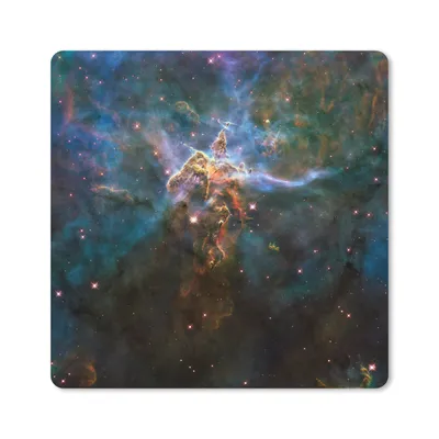 Produktbild von MuchoWow® Mauspad Mousepad Galaxie - Sterne - Farben 20x20 cm - Mousepads - Maus Mat - Pad - Mausunterlage - Desk Mat - Bureauartikeln
