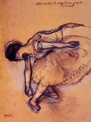 Produktbild von Edgar Degas Kunstdruck Bild - Tänzerin (80 x 60 cm)