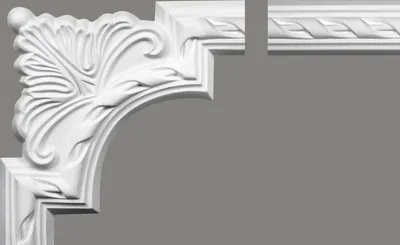 Produktbild von Mardom Eckstück für Wandleiste MDC252 Profoam 54 x 23 x 240 mm Weiß Stuckleiste