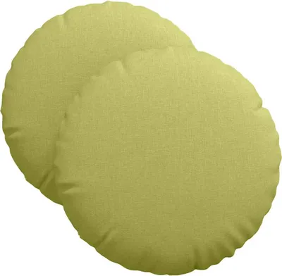 Produktbild von vidaXL Sitzkissen 2 stk. Stoff Hellgrün Ø40 x 13 cm