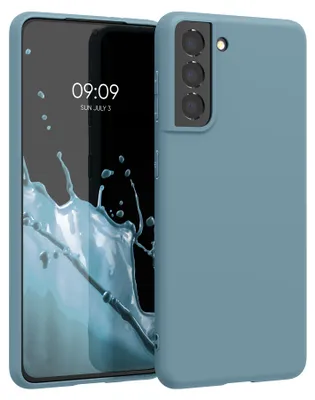 Produktbild von kwmobile Handyhülle für Samsung Galaxy S21 Hülle - TPU Case - Kabelloses Laden - Schutzhülle Cover in Arctic Night