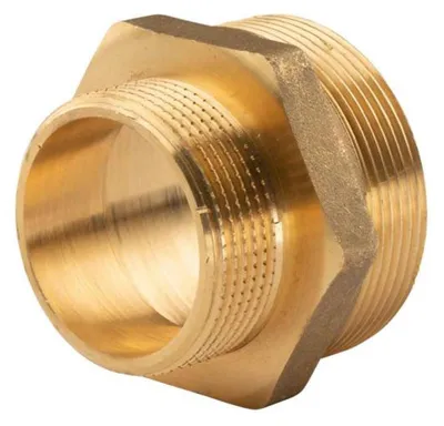 Produktbild von Messing Gewinde-Fitting Reduziernippel 1 1/2'AG (DN 40) - 2'AG (DN 50) - schwere Ausführung