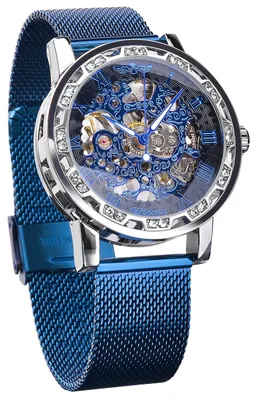 Image de Montre mécanique rétro avec design squeletté