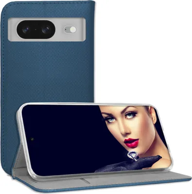 Immagine prodotto di Custodia protettiva Bookstyle per Google Pixel 8 (6,2'') - Blu