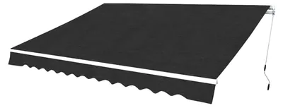 Produktbild von Gelenkarmmarkise 450 cm in Anthrazit für Sonnenschutz auf Terrasse und Balkon