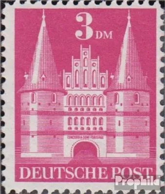 Produktbild von Briefmarken Bizone (Alliierte Besetzung) 1948 Mi 99Y II B mit Falz Bauten