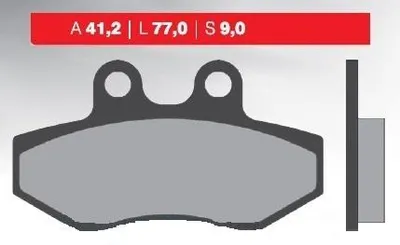 Produktbild von BRENTA Klocki Hamulcowe KH393 für Yamaha NXC 125, MBK Flame vorn