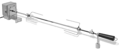 Produktbild von vidaXL BBQ Rotisserie-Drehspieß mit professionellem Motor Stahl 900 mm