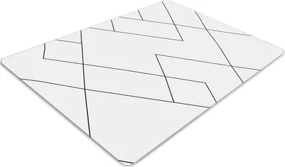 Produktbild von Stuhlunterlage Bürostuhlunterlage 120 cm x 90 cm Bodenmatte Bürostuhlunterlage - Linien und Quadrate