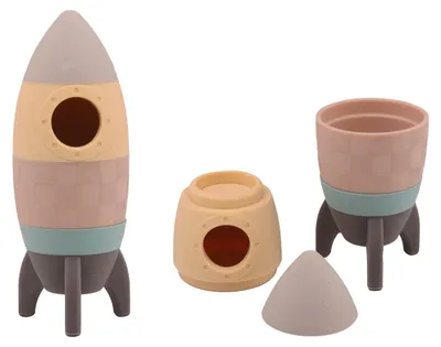 Produktbild von Happy World Turm Stapelrakete 6 el. / Joueco