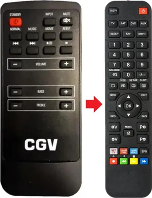 Produktbild von Fernbedienung geeignet für CGV BDS-ONE | BDSFORTE | BDSONE