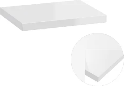 Produktbild von Waschtischplatte 30 x 23 cm SOFIA-107 Hochglanz weiß lackiert, B/H/T: ca. 30/2,5/23 cm