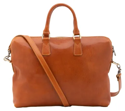 Produktbild von Werkzeugtasche aus echtem Leder mit abnehmbarem Schultergurt, handgefertigt in Italien
