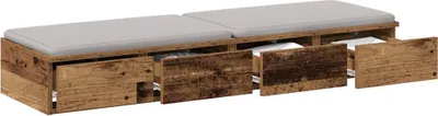 Produktbild von Bettschubladen Altholz 120 x 36,5 x 16,5 cm Holzwerkstoff